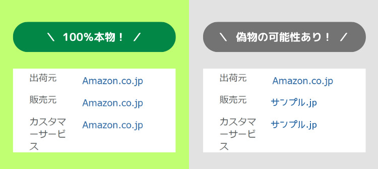 Amazonの本物