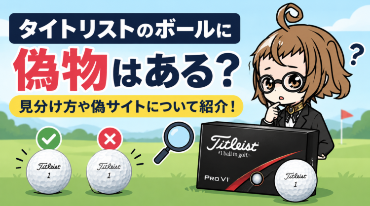 タイトリストのボールに偽物はある？見分け方や偽サイトについて紹介！